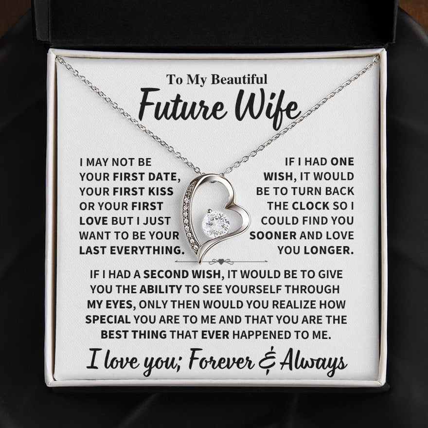 Future Wife Gift, "Best Thing That Ever Happened To me" Heart Necklace