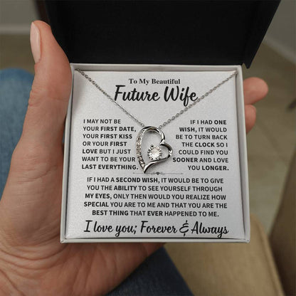 Future Wife Gift, "Best Thing That Ever Happened To me" Heart Necklace