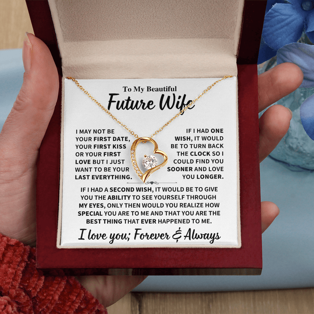 Future Wife Gift, "Best Thing That Ever Happened To me" Heart Necklace