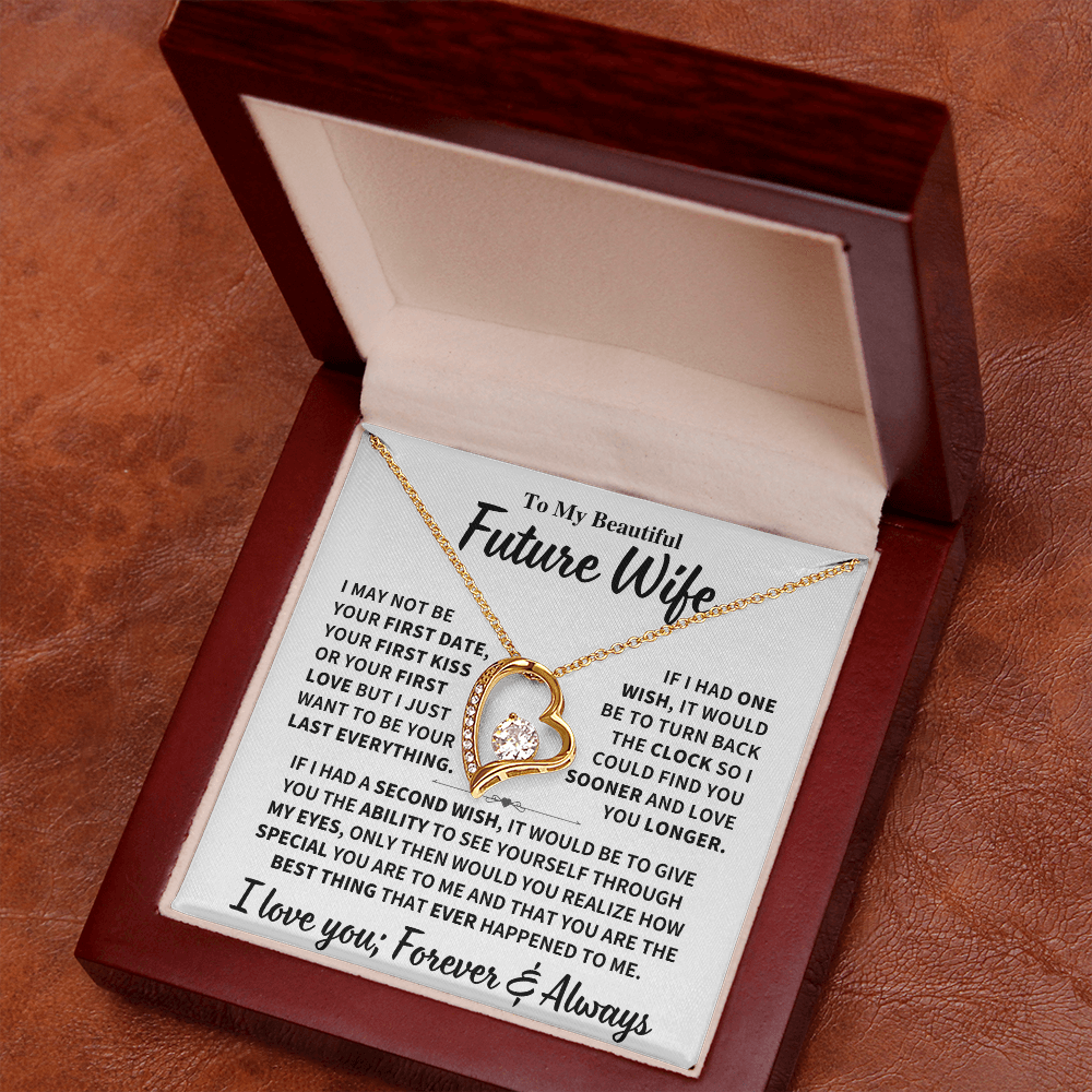 Future Wife Gift, "Best Thing That Ever Happened To me" Heart Necklace
