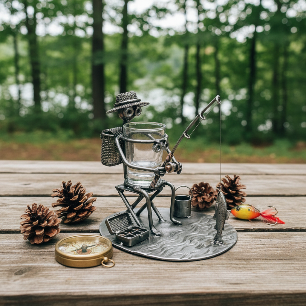 Fishing Buddy Shot Glass Holder